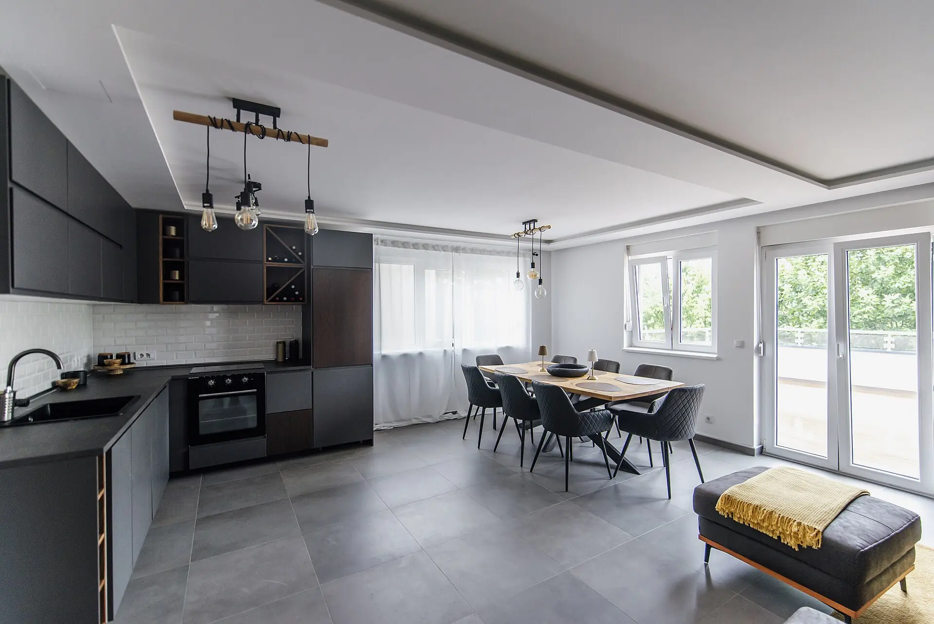 Cuisine moderne anthracite